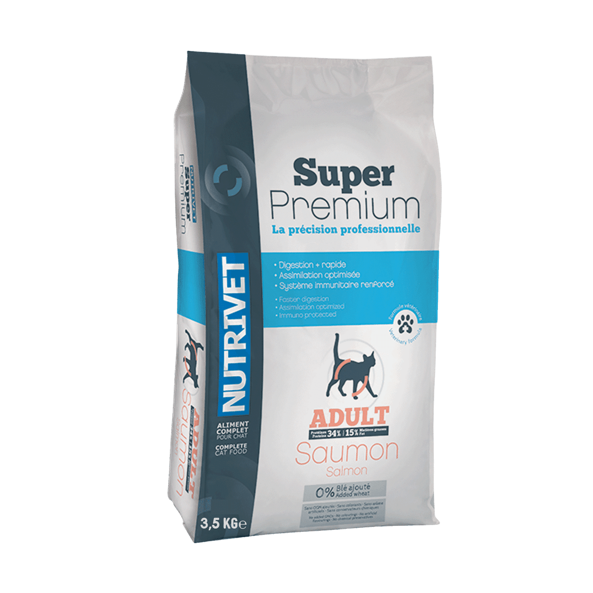 Nutrivet Super Premium Chat adulte saumon