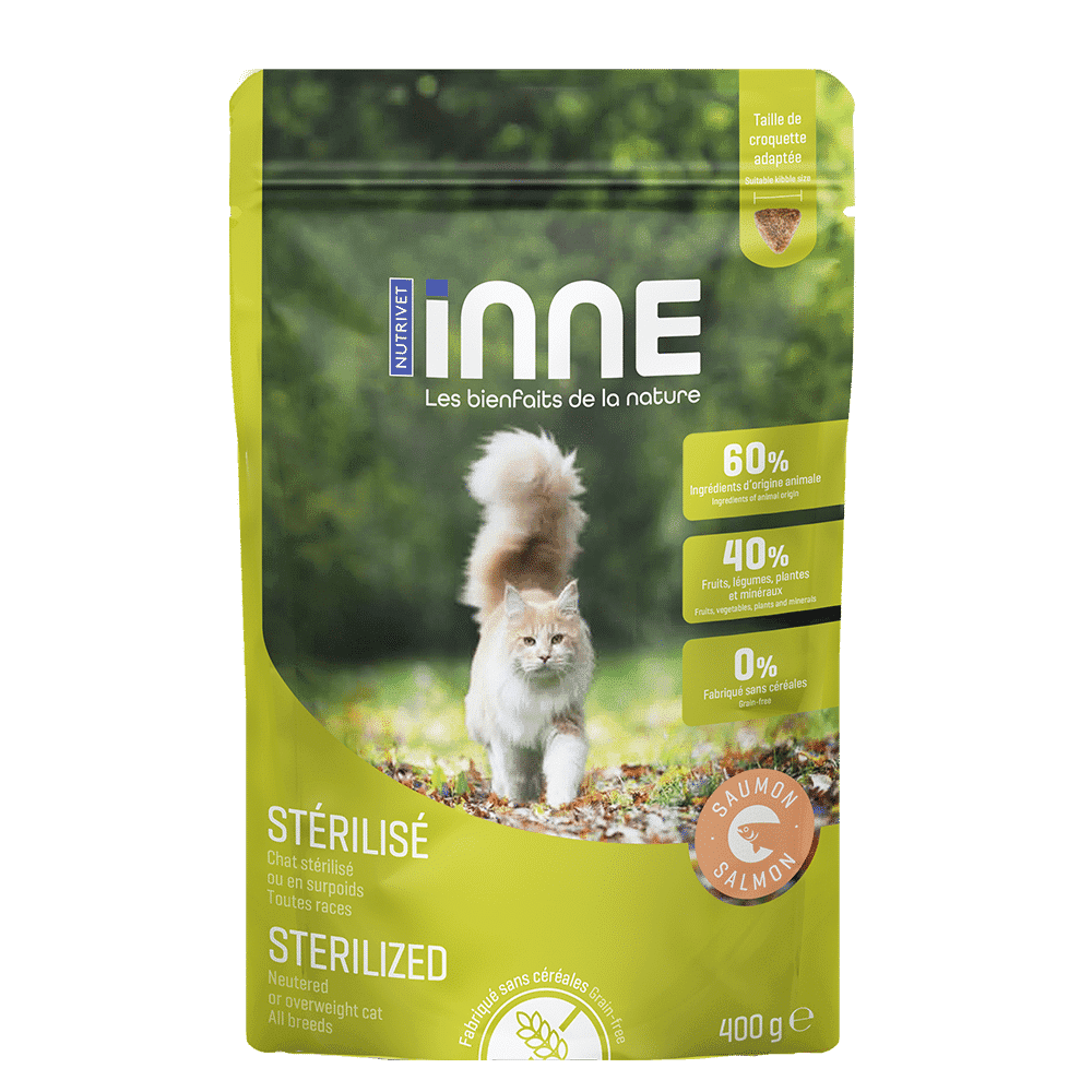 Croquettes chat stérilisé au saumon 400g