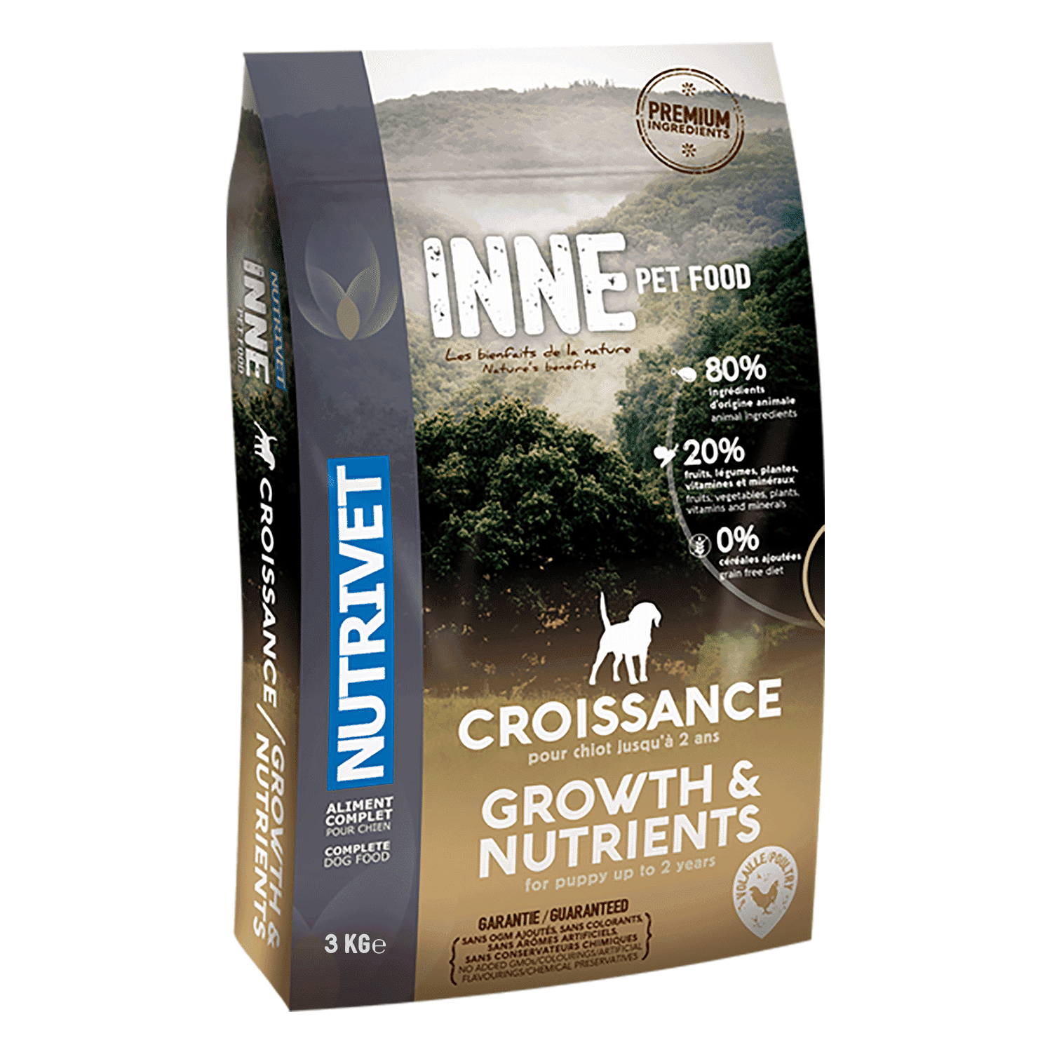 Croquettes chien croissance