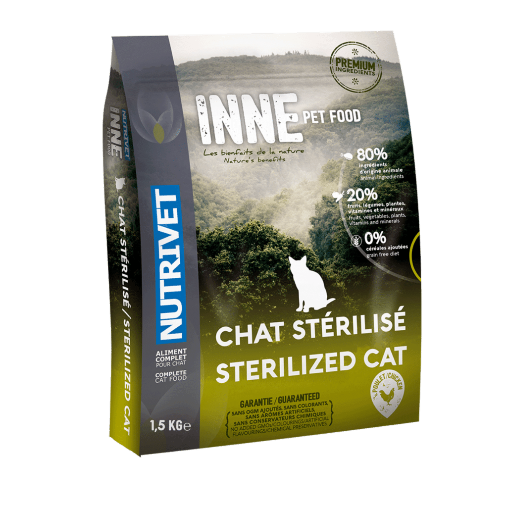 Croquettes chat stérilisé Nutrivet